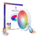 Plafon Inteligente Wi-fi Led 24w Rgb Sobrepor Alexa | Google