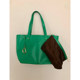 Bolsa Verde De Piel Con Cosmetiquera Ralph Lauren Original