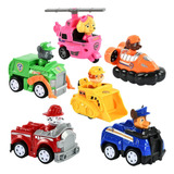 Paw Patrol Patrulla Canina Coleccion Set X3 Carro Impulso