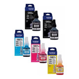 Kit De 5 Tintas Originales Brother - Bt-d60bk Bt5001 (c,m,y)