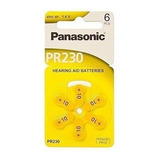 6x Panasonic Zinc Air 10 Boton Pack De 6 Unidades Pr-230