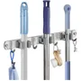 Soporte Organizador Porta Escobas Ganchos Acero Inox Premium | MercadoLibre