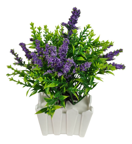 Flor Lirio Artificial Arranjo+ Vaso Promoção Decoração