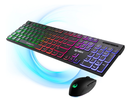 Kit Gamer Teclado Kb1000m Rgb + Mouse Gamer Ms07210 Rgb