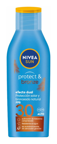 Nivea Sun F30 X200 Efecto Dual Protect & Bronze 