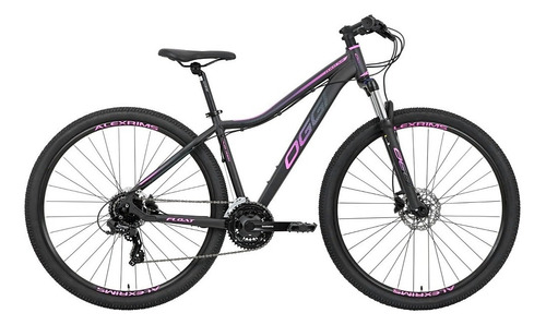 Bicicleta Aro 29 Oggi Float 5.0 Hds 24v 2022 Feminina Cor Preto/rosa Tamanho Do Quadro 15