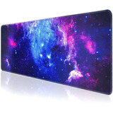 Mouse Pad Impermeable Extendido Bordes Cosidos Galaxia