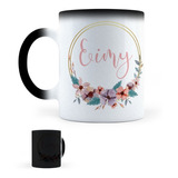 Taza Mágica Flores Personalizada