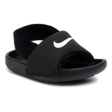 Sandalias Nike Kawa Slide Negro Blanco