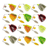 Spinner Bait: Hawaianas. 12 Pcs. Willow. Senuelo. Currican.