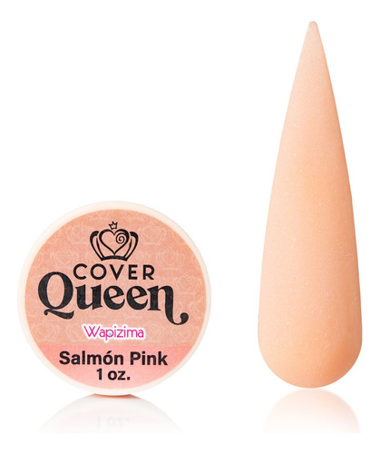 Acrilico Cover Queen Salmonpink Para Uñas 1oz Marca Wapizima