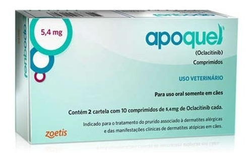 Apoquel Dermatológico Anti Coceira Cães 5,4 Mg Zoetis 