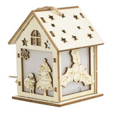 Casa De Madera Para Manualidades De Papá Noel, Navidad, Colo