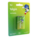 15 Pilhas Bateria Alcalina 9v Elgin 6lr61 (blister C/1) 
