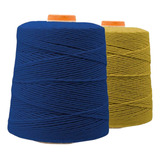 2 Cones Barbante 8 Fios Barbanfio - 700g / 547m