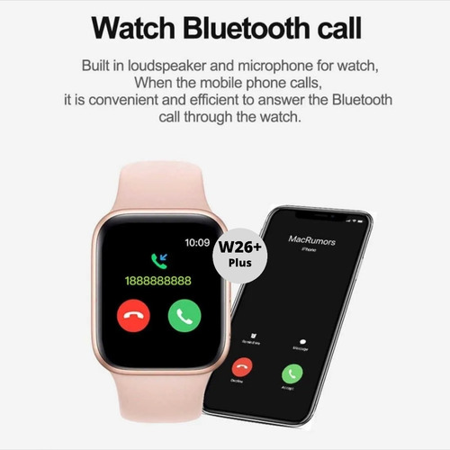 Smartwatch Reloj Smart W26 Llamadas Android iPhone Xiaomi