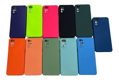 Funda Silicone Case Para Motorola G22 Con Protector Camara