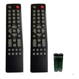 Paquete 2 Controles Para Tv Hkpro No Smartv + Pilas