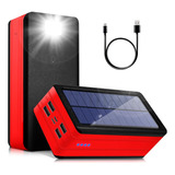 Cargador Solar, Portátil 50000 Mah Camping 6 Puertos Usb+c