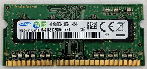 Memoria Ram Color Verde  4gb 1 Samsung M471b5173qh0-yk0