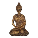 Buda Hindu Tibetano Mini Dourado * Resina 