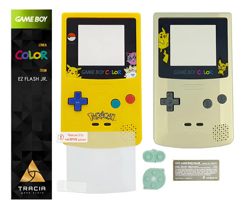 [ Carcasa Gameboy Color ] Pokémon Pikachu Gold Gbc | Tracia | Envío gratis