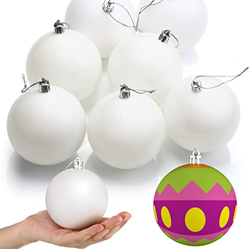 Bolas Grandes Blanco De Navidad, Bolas De Navidad Niño...