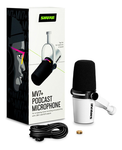 Micrófono Usb Mv7+-w Shure