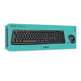 Combo Teclado E Mouse Sem Fio Logitech Mk270 Padrão Abnt2