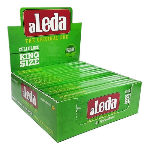 Celulose Aleda King Size Slow Burning  Caixa Con 20 Unidade