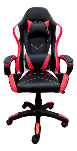 Cadeira Gamer Confortável Reclinavel Ajustável Cor Vermelho Material Do Estofamento Couro Sintético