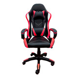 Cadeira Gamer Confortável Reclinavel Ajustável Cor Vermelho Material Do Estofamento Couro Sintético