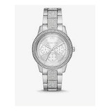 Reloj  Para Mujer Mk7294 Tono Plata Con