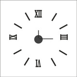 Reloj Pared Moderno Grande Deco Madera Modelo Roma2