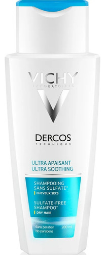 Shampoo Vichy Dercos Technique Ultracalmante Cabello Seco En Botella De 200ml Por 1 Unidad