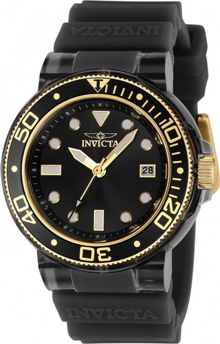 Invicta Pro Diver 37304 Anatomic Feminino 40mm Preto 10x