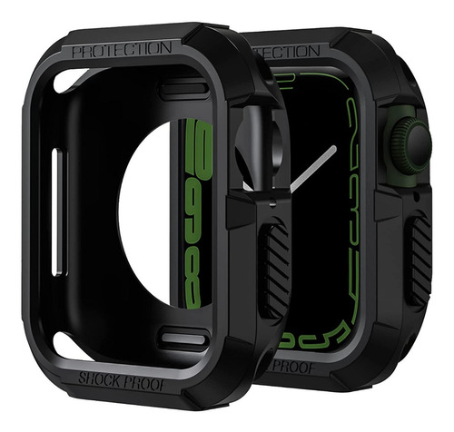  Protector Bumper Rugged Armor Para Apple Watch 45mm