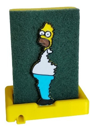 Soporte Para Esponja Meme Homero Arbustos 3d