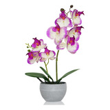 Joyerace Flores Artificiales De Orquídea Morada, 2 Tallos En