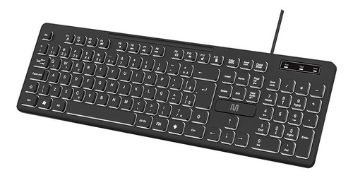 Teclado Com Iluminação Branca Qwerty Espaçosas Multilaser 