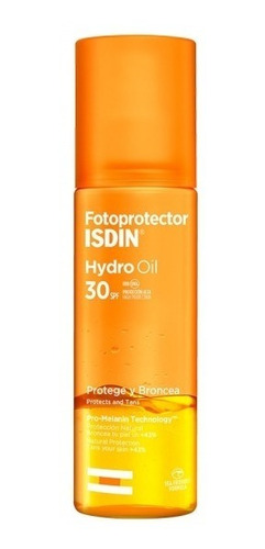 Isdin Fotoprotector Hydro Oil Spf30 Protege Broncea X 200 Ml