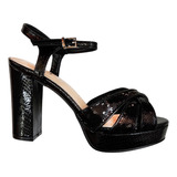 Sandalias Tacones Elegantes De Eventos 3 Colores M-g5