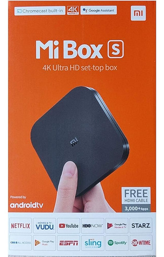 Xiaomi Mi Box S 4k Hdr Android Tv Con Dba Streaming Media Pl