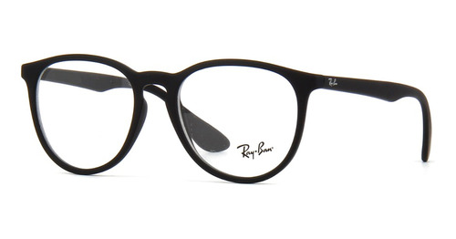 Armaçao Ray Ban Original Erika Rb7046 53mm Preto Fosco