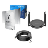 Kit Antena Elsys 4g + Router Wifi + 20m Cable Internet Rural