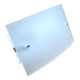 Aplique Pared Vidrio Curvo Satinado 2 Luces Apto Led E27