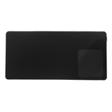 Desk Pad Grande Feltro Com Mouse Pad Couro Preto