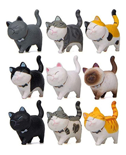 Figuras De Gato En Miniatura Para Decoración De Pasteles