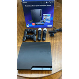 Playstation 3 - 300gb +juego +mandos De Movimiento