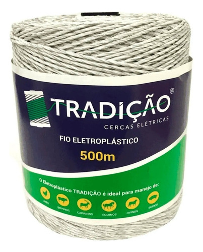 Fio Para Cerca Elétrica Rural Eletroplastico - Rolo 500m